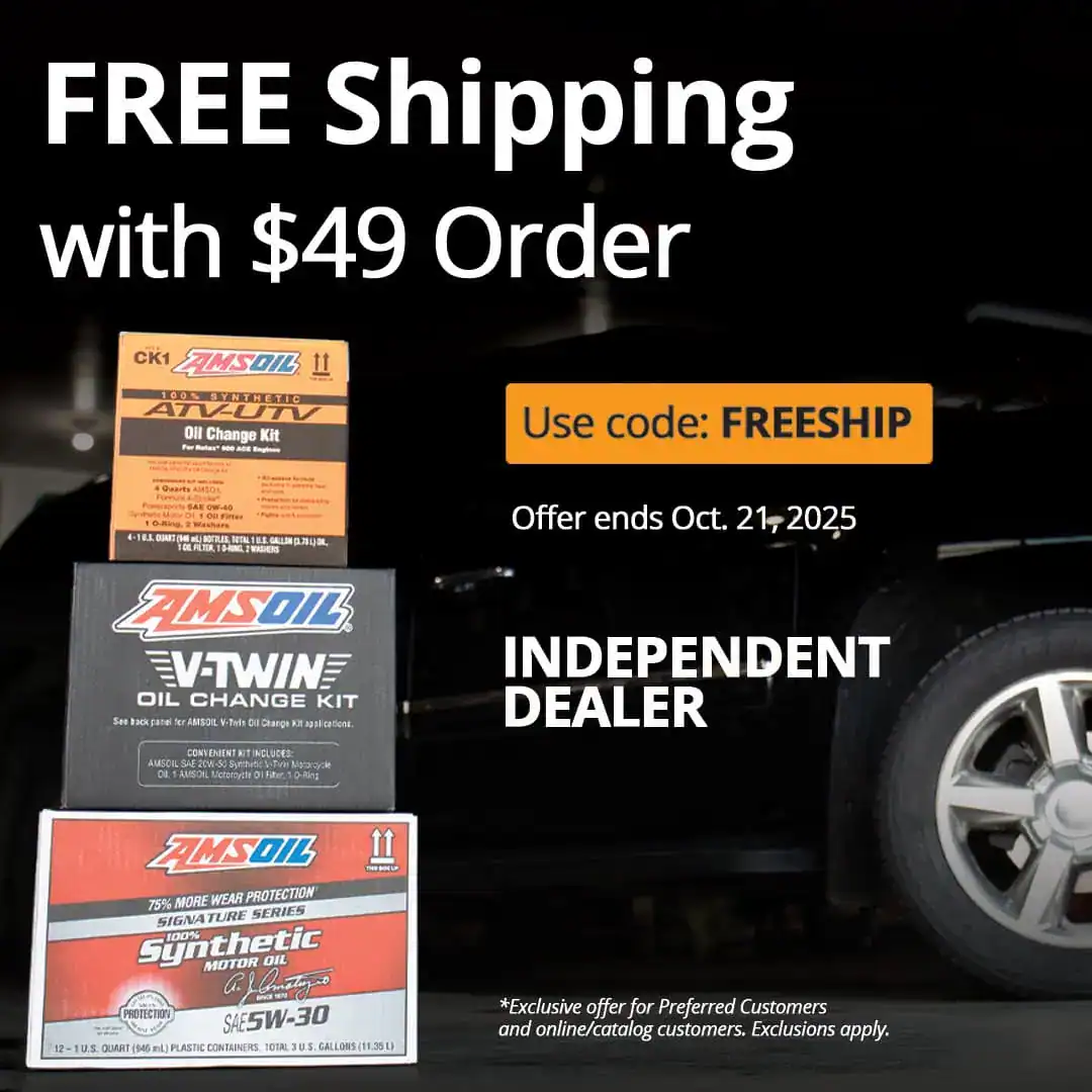 Free AMSOIL Plastic Funnel with Order of $75 or More