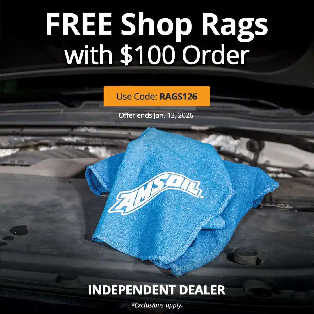 Shop Rags Rental Free Three-pack Of Amsoil Shop Rags With Order Of $100